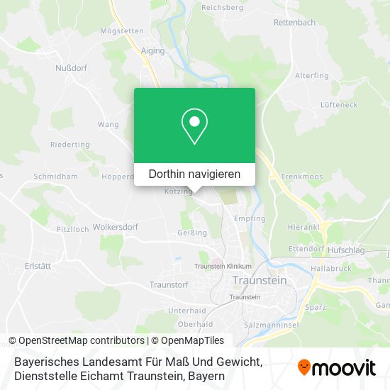 Bayerisches Landesamt Für Maß Und Gewicht, Dienststelle Eichamt Traunstein Karte