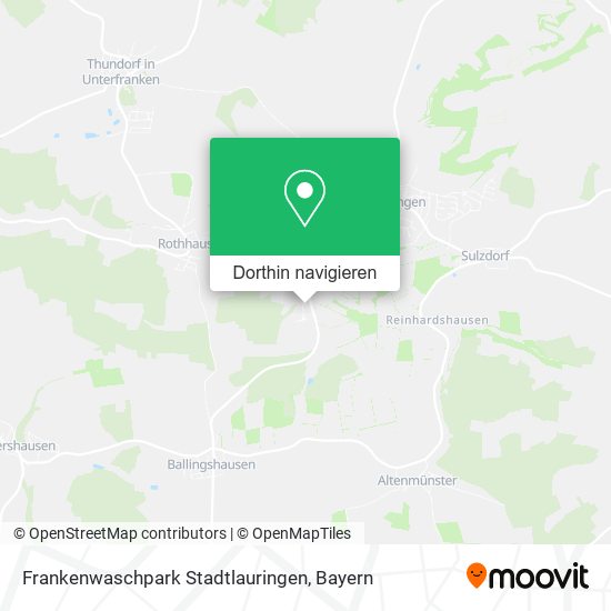 Frankenwaschpark Stadtlauringen Karte