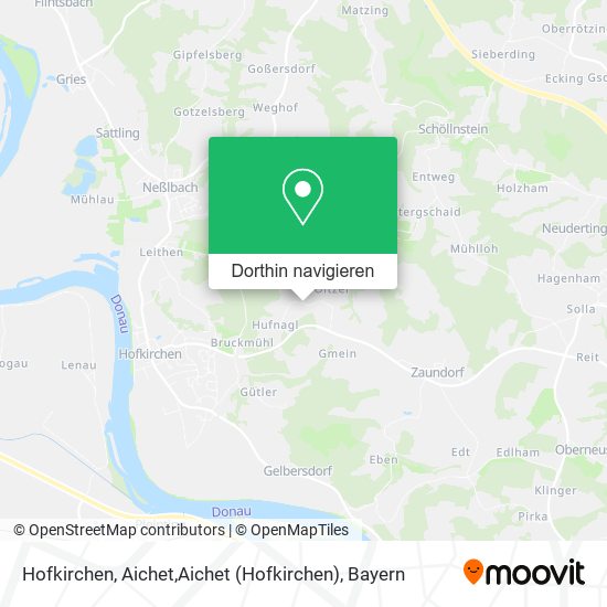 Hofkirchen, Aichet,Aichet Karte