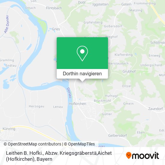 Leithen B. Hofki., Abzw. Kriegsgräberstä,Aichet (Hofkirchen) Karte