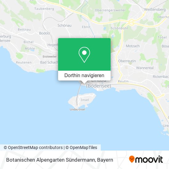Botanischen Alpengarten Sündermann Karte