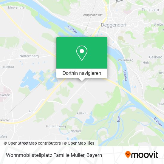 Wohnmobilstellplatz Familie Müller Karte