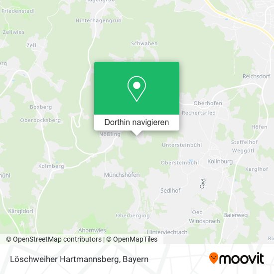 Löschweiher Hartmannsberg Karte