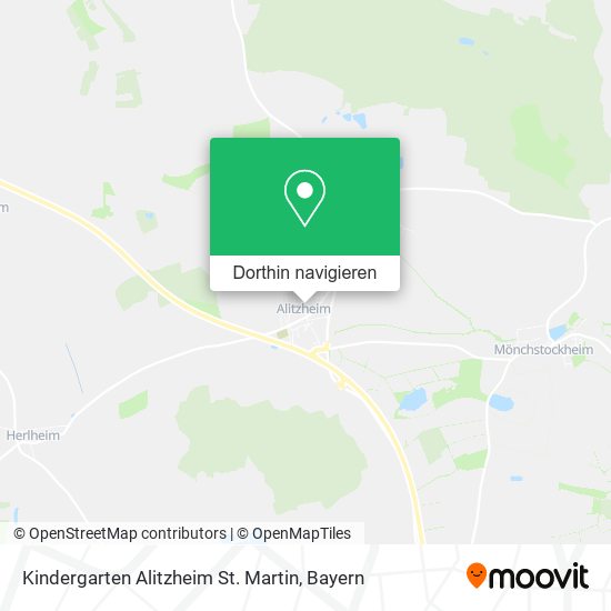 Kindergarten Alitzheim St. Martin Karte