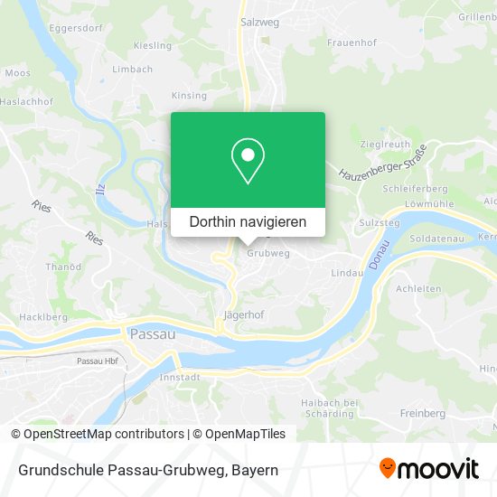 Grundschule Passau-Grubweg Karte