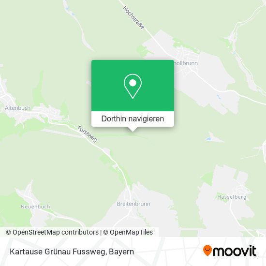 Kartause Grünau Fussweg Karte