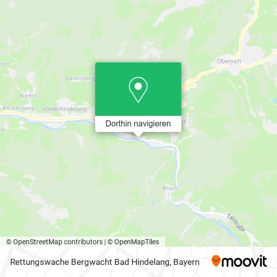 Rettungswache Bergwacht Bad Hindelang Karte