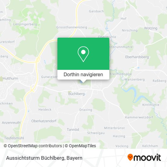 Aussichtsturm Büchlberg Karte
