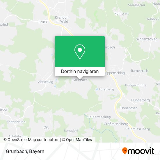 Grünbach Karte