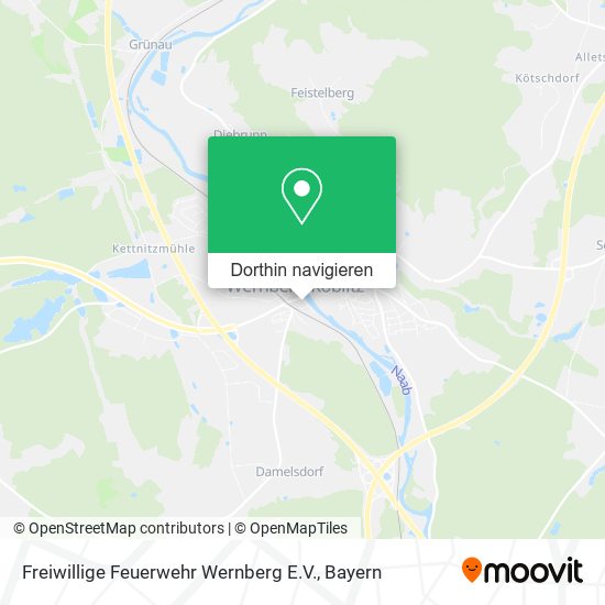 Freiwillige Feuerwehr Wernberg E.V. Karte