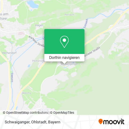 Schwaiganger, Ohlstadt Karte