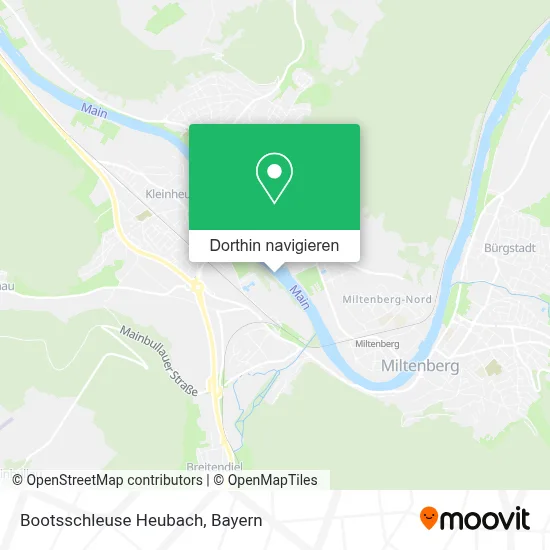 Bootsschleuse Heubach Karte