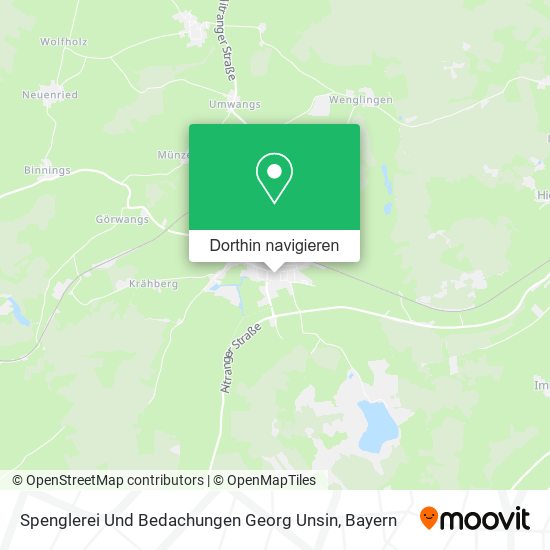 Spenglerei Und Bedachungen Georg Unsin Karte