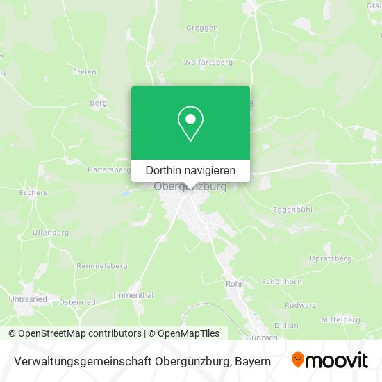 Verwaltungsgemeinschaft Obergünzburg Karte