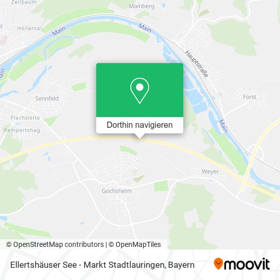 Ellertshäuser See - Markt Stadtlauringen Karte