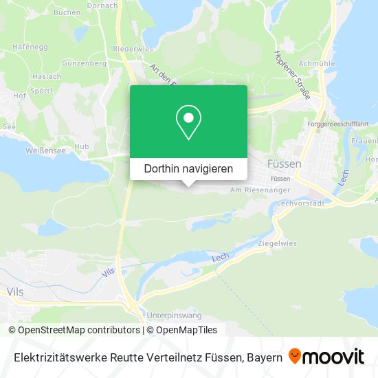Elektrizitätswerke Reutte Verteilnetz Füssen Karte