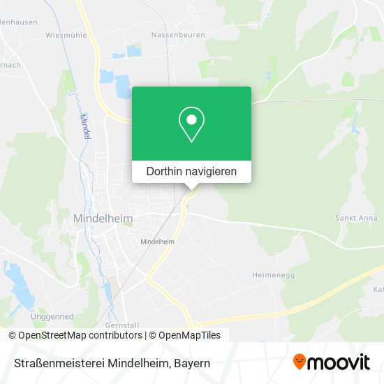 Straßenmeisterei Mindelheim Karte