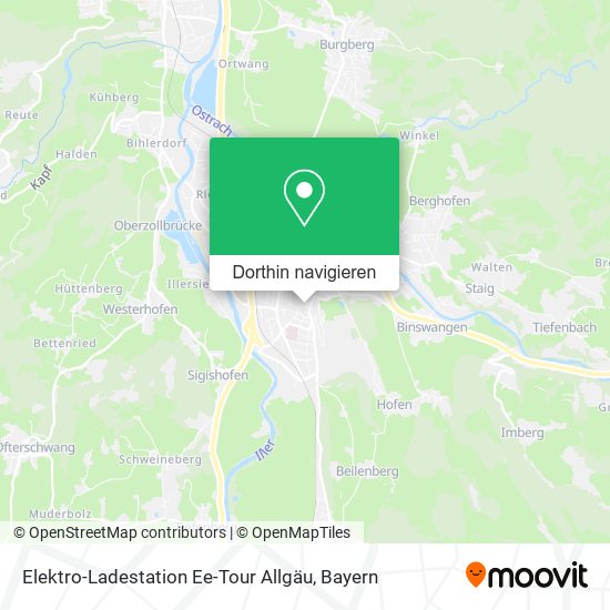 Elektro-Ladestation Ee-Tour Allgäu Karte