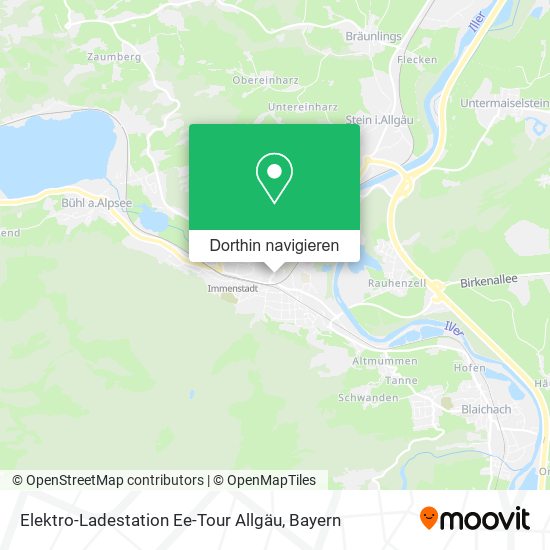 Elektro-Ladestation Ee-Tour Allgäu Karte