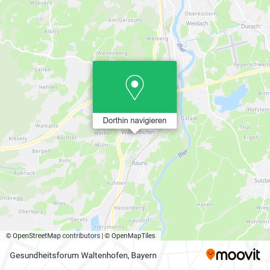 Gesundheitsforum Waltenhofen Karte