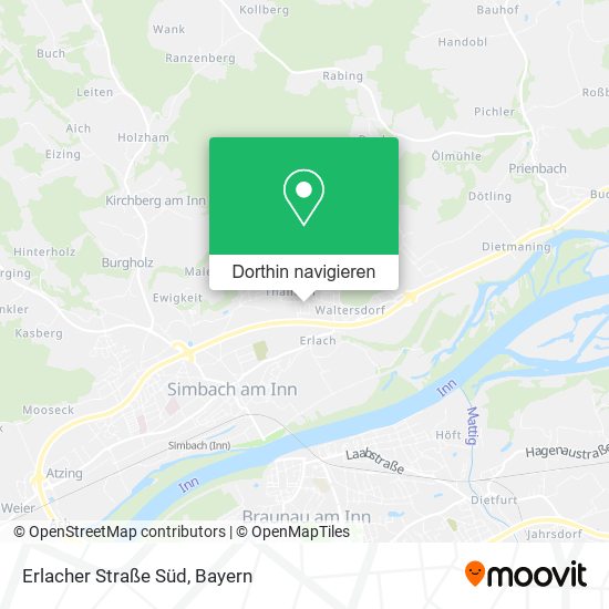 Erlacher Straße Süd Karte