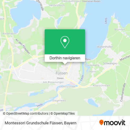 Montessori Grundschule Füssen Karte