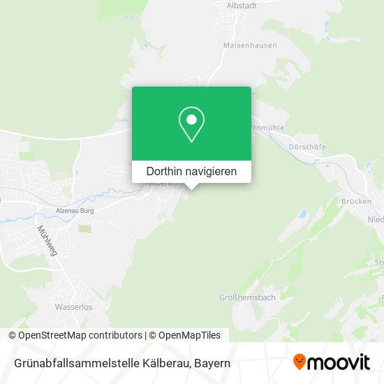 Grünabfallsammelstelle Kälberau Karte