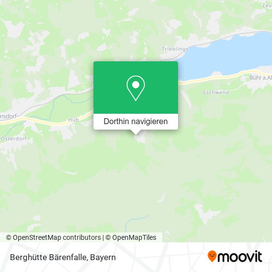 Berghütte Bärenfalle Karte