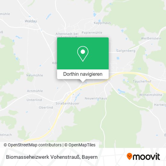Biomasseheizwerk Vohenstrauß Karte