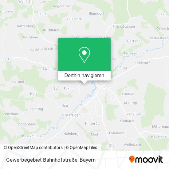 Gewerbegebiet Bahnhofstraße Karte