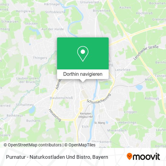 Purnatur - Naturkostladen Und Bistro Karte