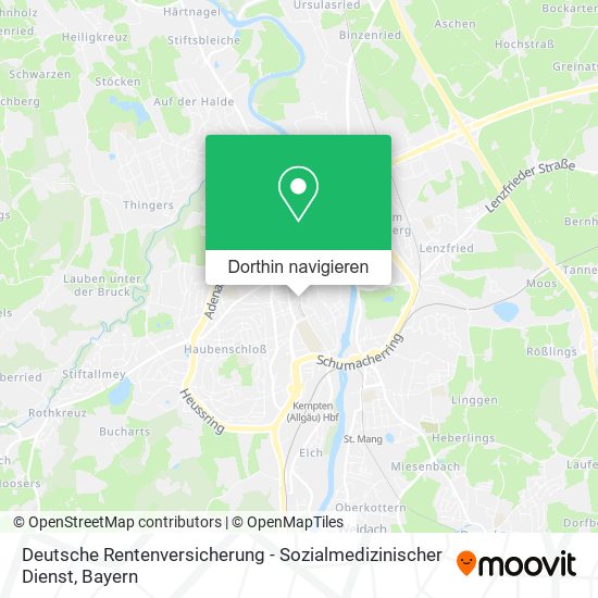 Deutsche Rentenversicherung - Sozialmedizinischer Dienst Karte