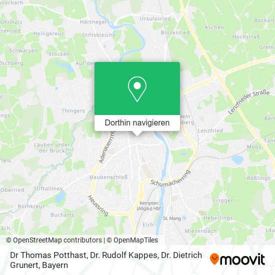Dr Thomas Potthast, Dr. Rudolf Kappes, Dr. Dietrich Grunert Karte