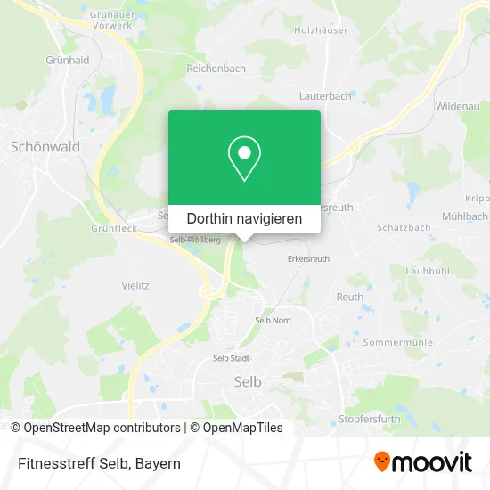 Fitnesstreff Selb Karte