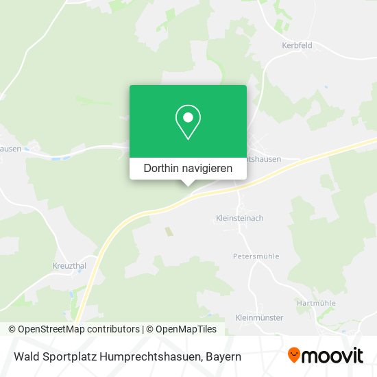 Wald Sportplatz Humprechtshasuen Karte
