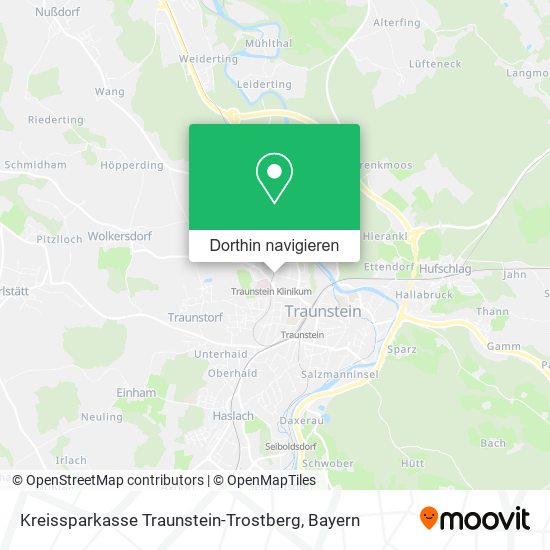 Kreissparkasse Traunstein-Trostberg Karte