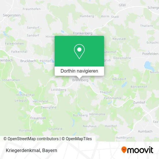 Kriegerdenkmal Karte