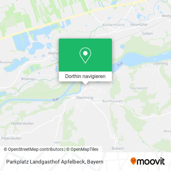 Parkplatz Landgasthof Apfelbeck Karte