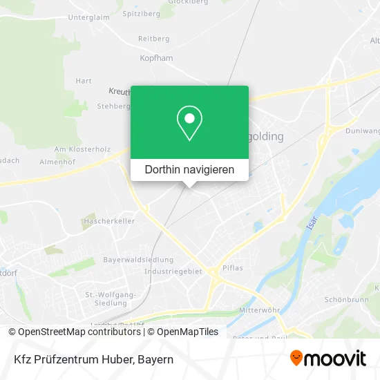 Kfz Prüfzentrum Huber Karte