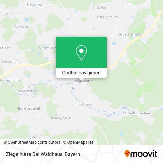 Ziegelhütte Bei Waidhaus Karte