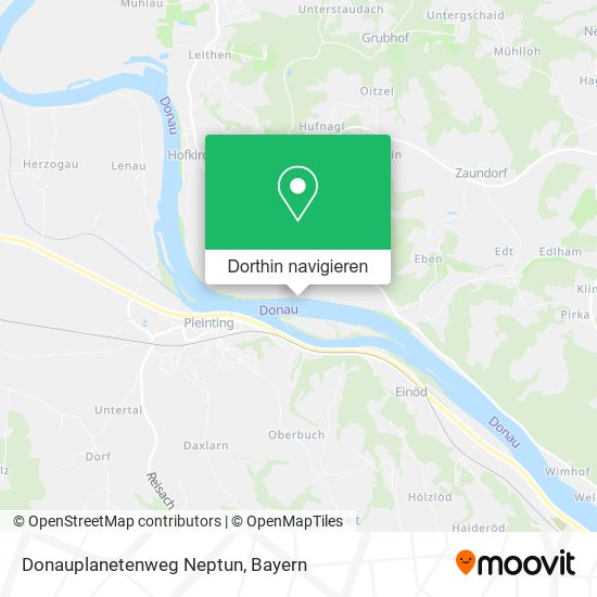 Donauplanetenweg Neptun Karte