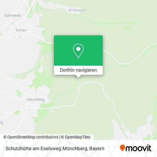 Schutzhütte am Eselsweg Mönchberg Karte