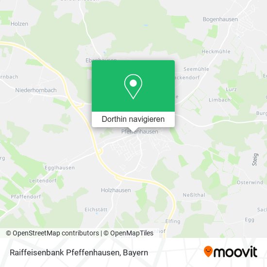 Raiffeisenbank Pfeffenhausen Karte