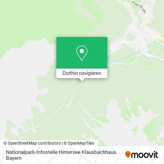 Nationalpark-Infostelle Hintersee Klausbachhaus Karte