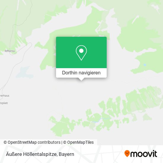 Äußere Höllentalspitze Karte