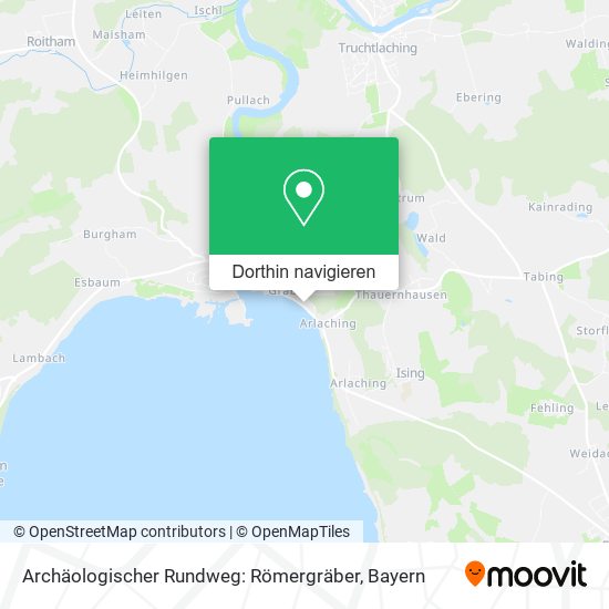 Archäologischer Rundweg: Römergräber Karte