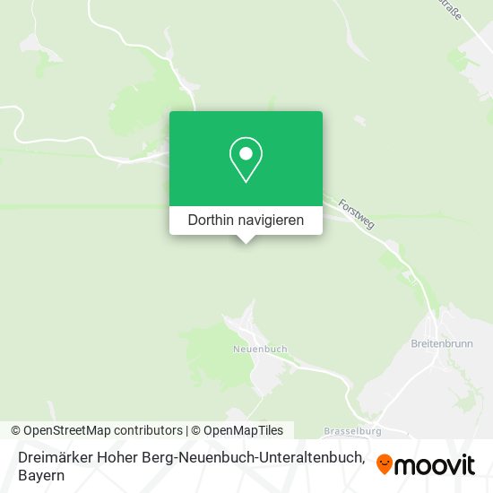 Dreimärker Hoher Berg-Neuenbuch-Unteraltenbuch Karte