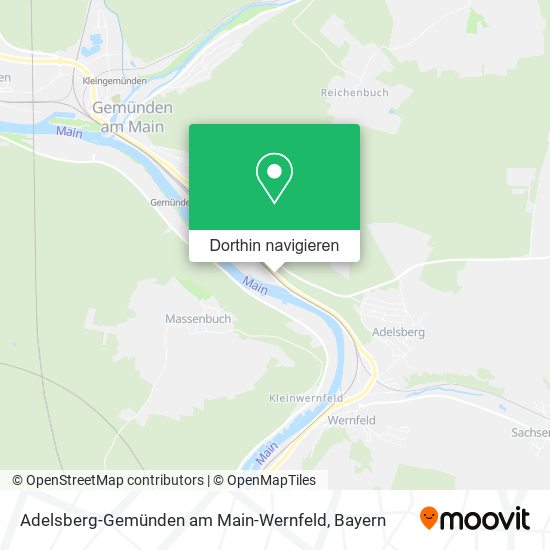 Adelsberg-Gemünden am Main-Wernfeld Karte