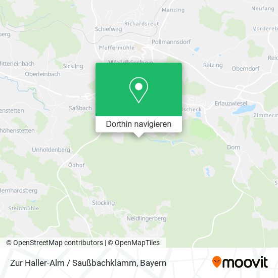 Zur Haller-Alm / Saußbachklamm Karte