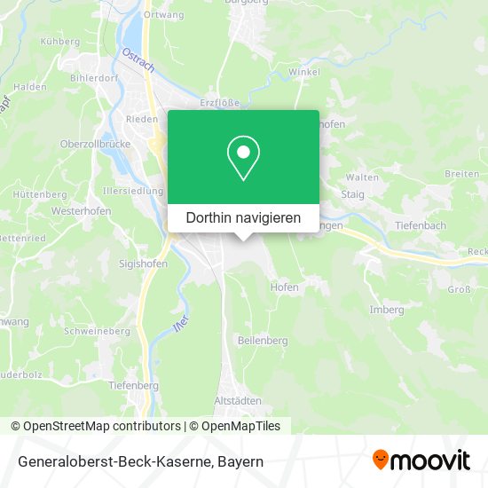 Generaloberst-Beck-Kaserne Karte